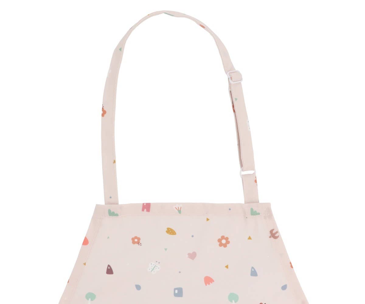 Juego de delantal y agarradera con diseño geométrico de la naturaleza