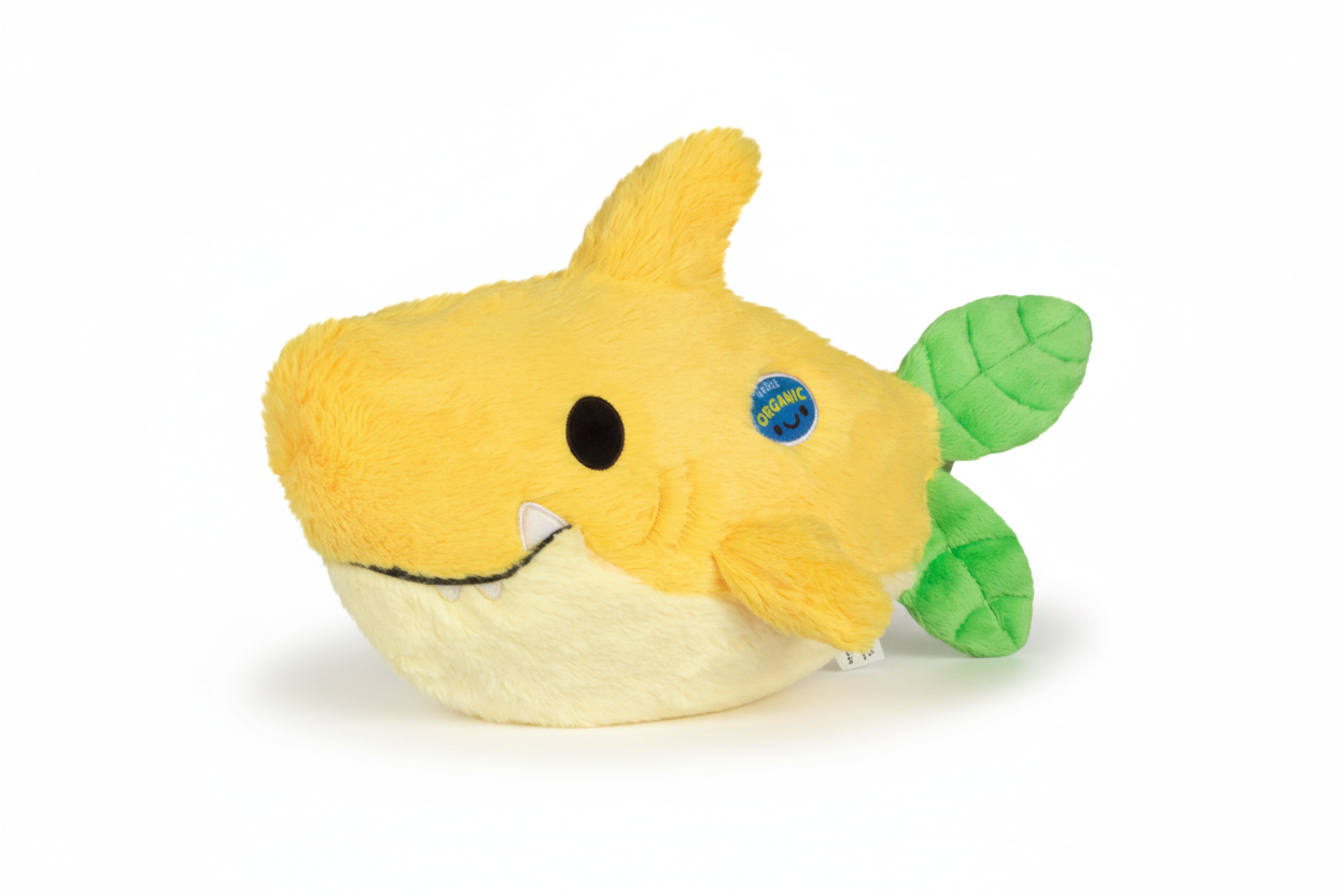 Mini Tubarão de Peluche Macio e Flexível