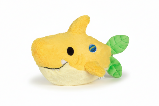 Mini peluche squalo limone schiacciabile
