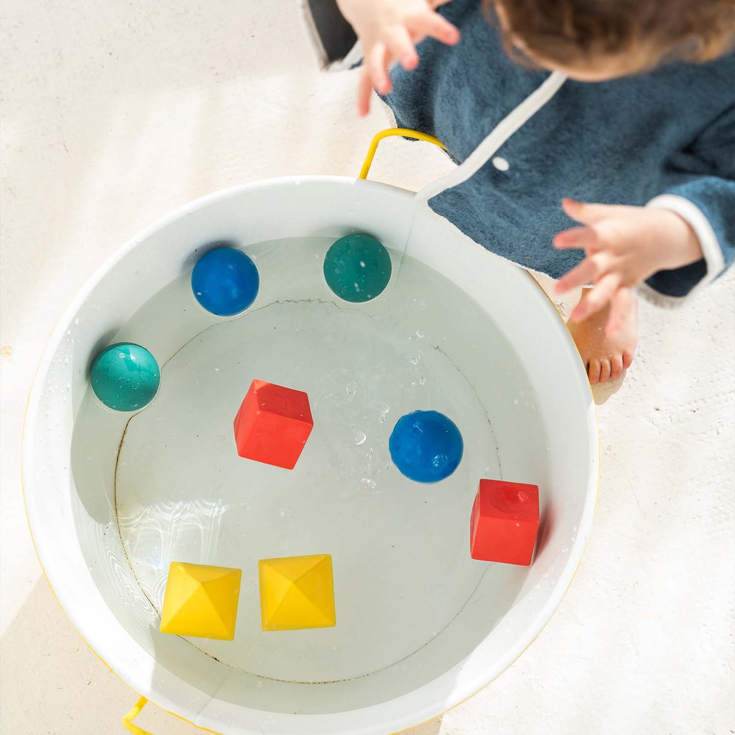 3 Geometric Figures Soft Colors Baby Stacking Toy Blocks