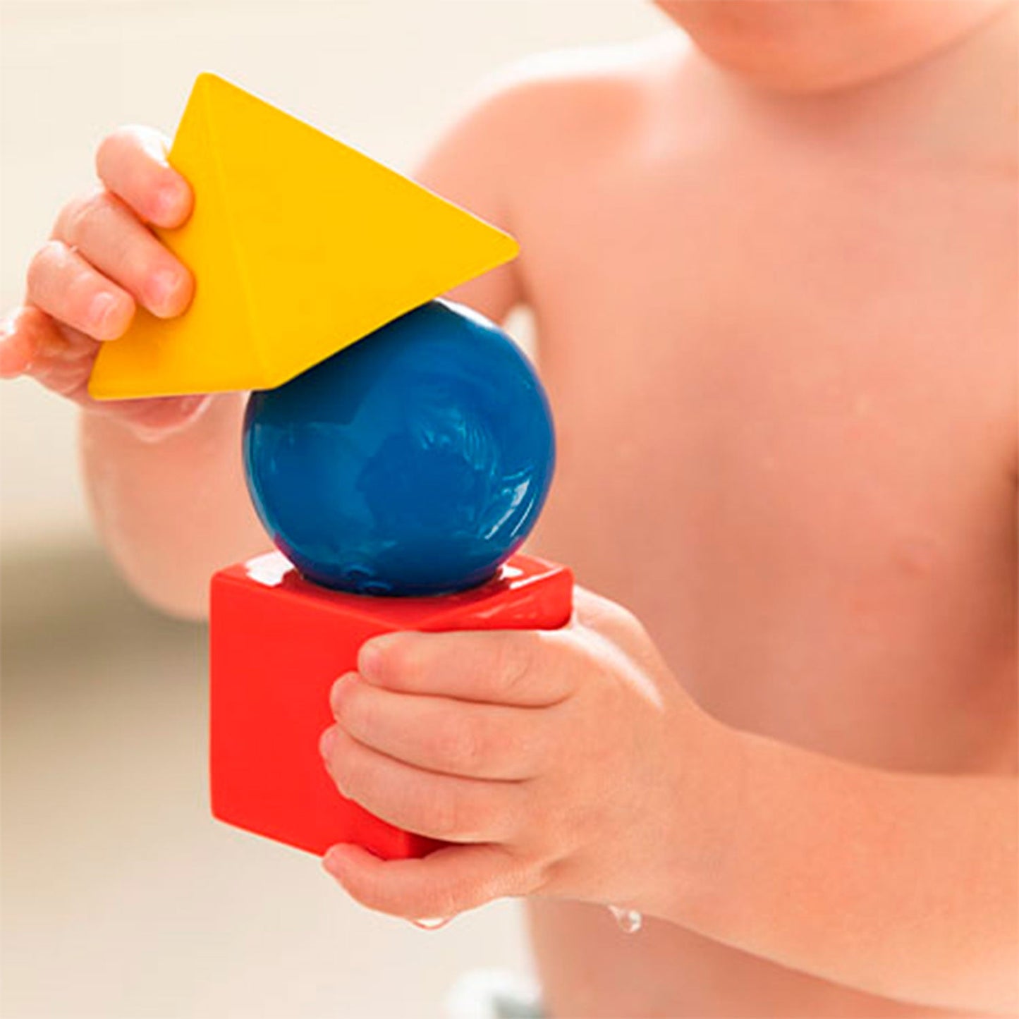 3 Geometric Figures Basic Colors Baby Stacking Toy Blocks