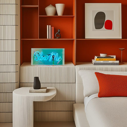 'Blow Me' Neon Box Sign