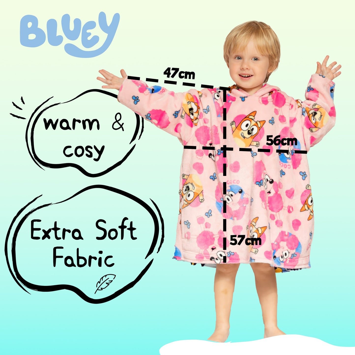 Bluey Oversized Sweat à capuche Couverture