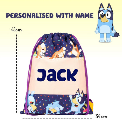 Sac à cordon – Official Bluey | PE Bag | Fringoo