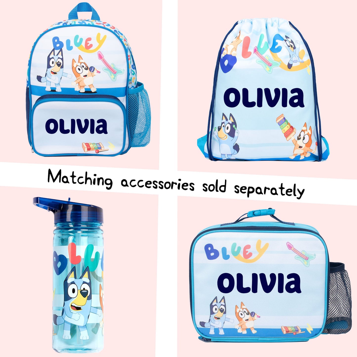 Bluey enfant Sac à dos – Light bleu