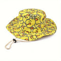 Sombrero amarillo con pato amarillo