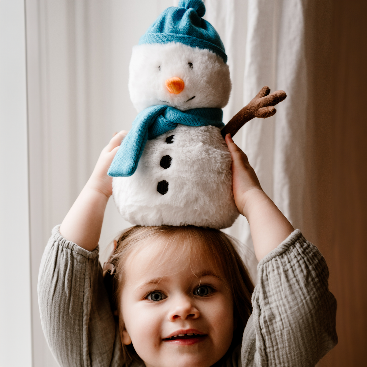 Bonhomme de Neige Bouillotte Déhoussable Warmies