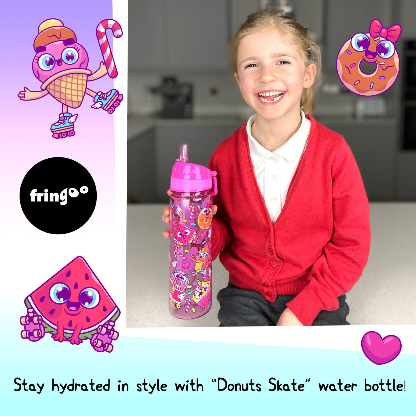 Gourde – Straw Bottle – Donuts Skate