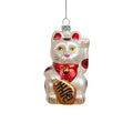 Enfeite de Natal Gato Branco da Sorte