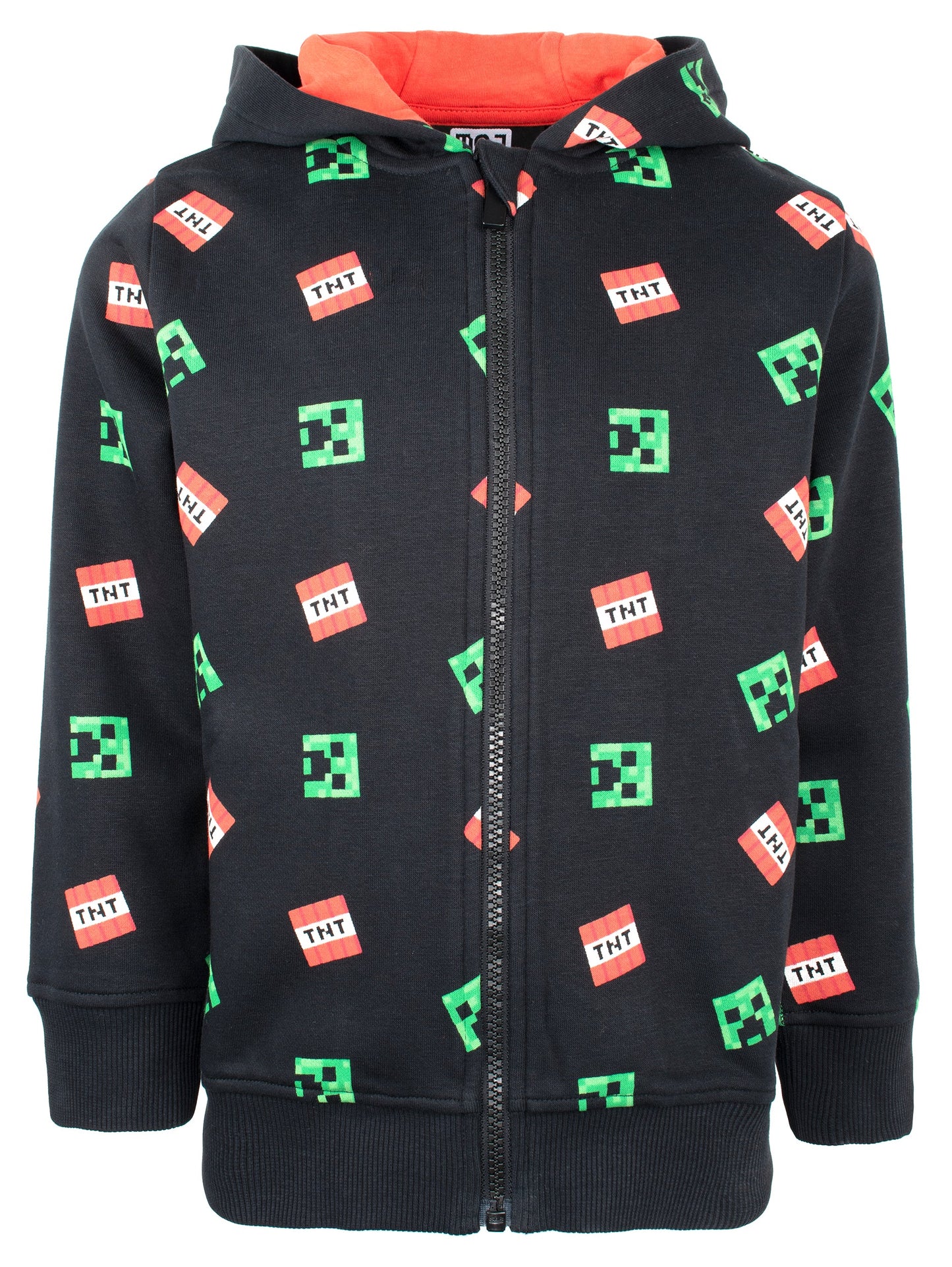 Minecraft Zipped Sweat à capuche – noir