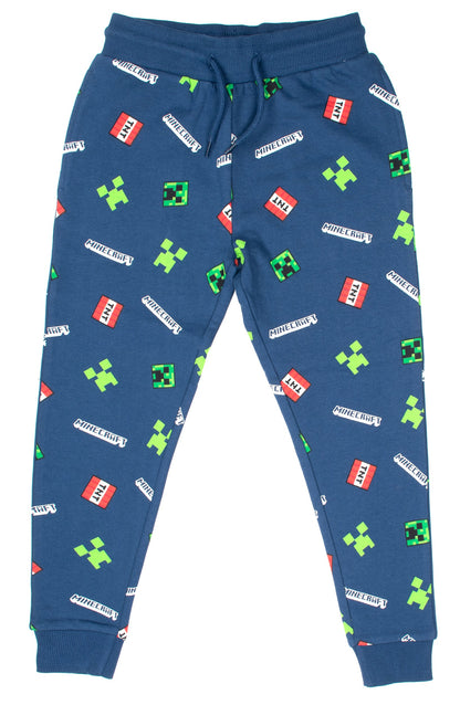 Minecraft Joggers – Navy Pattern