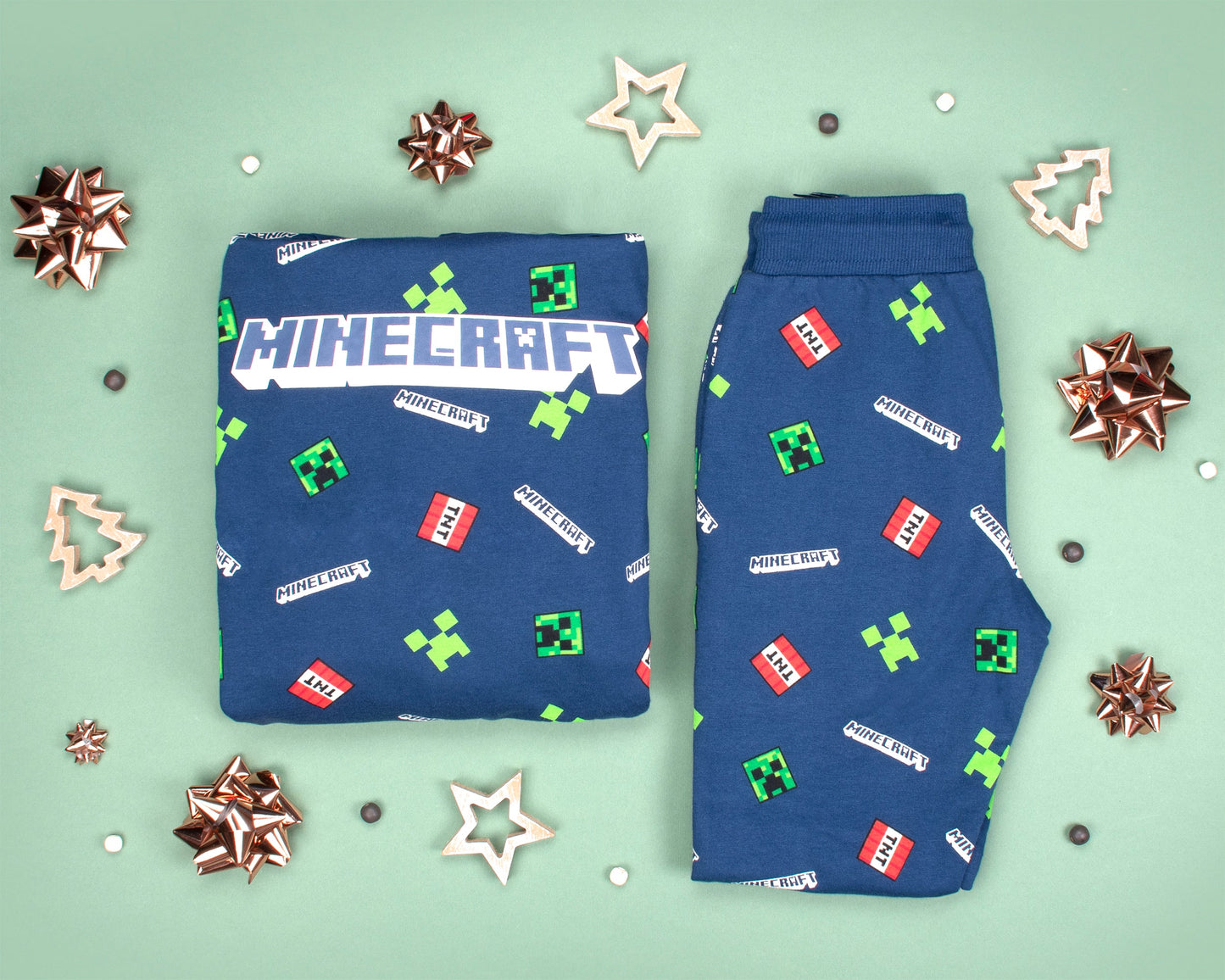 Minecraft Joggers – Navy Pattern