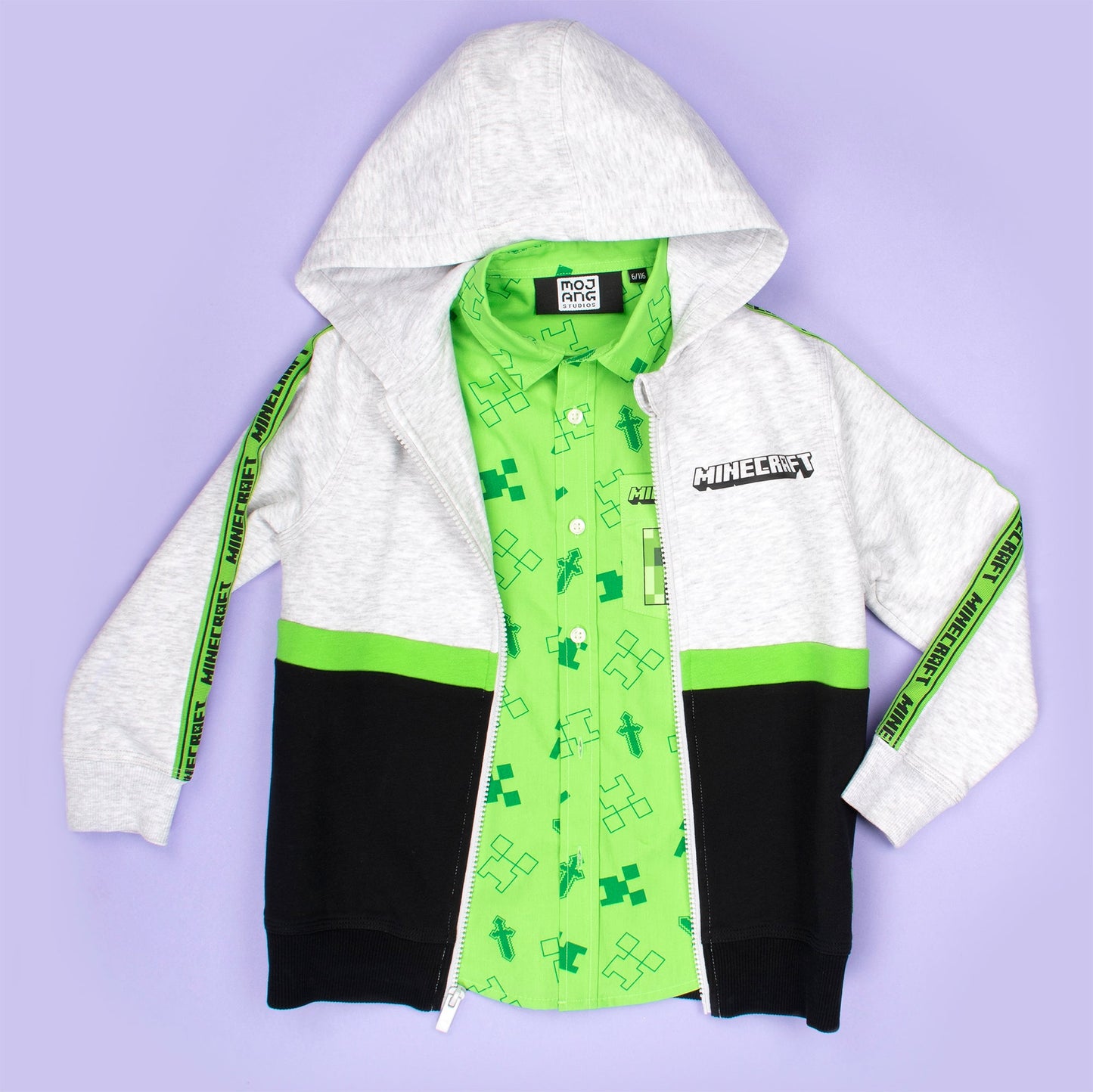 Minecraft Short Sleeve vert Shirt