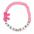 Bracelet Amitié Swifties JUST A GIRL - Rose clair