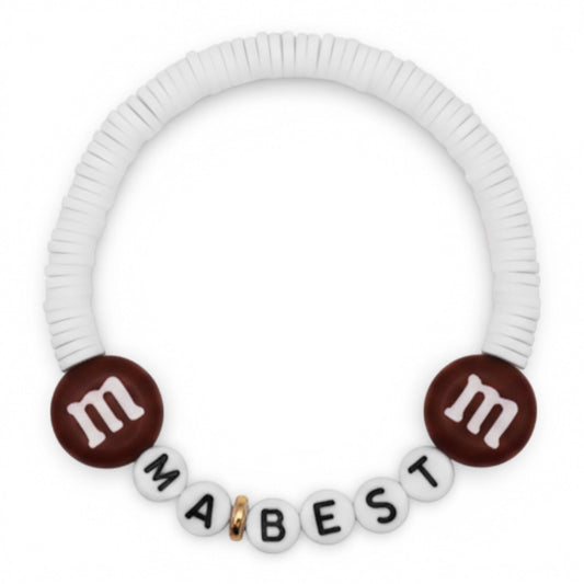 Bracelet Amitié Swifties MA BEST - Blanc