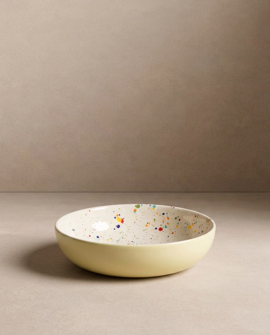 Breeze Party In Stoneware Pasta Plate 21cm 4 Pieces Set Mix Color