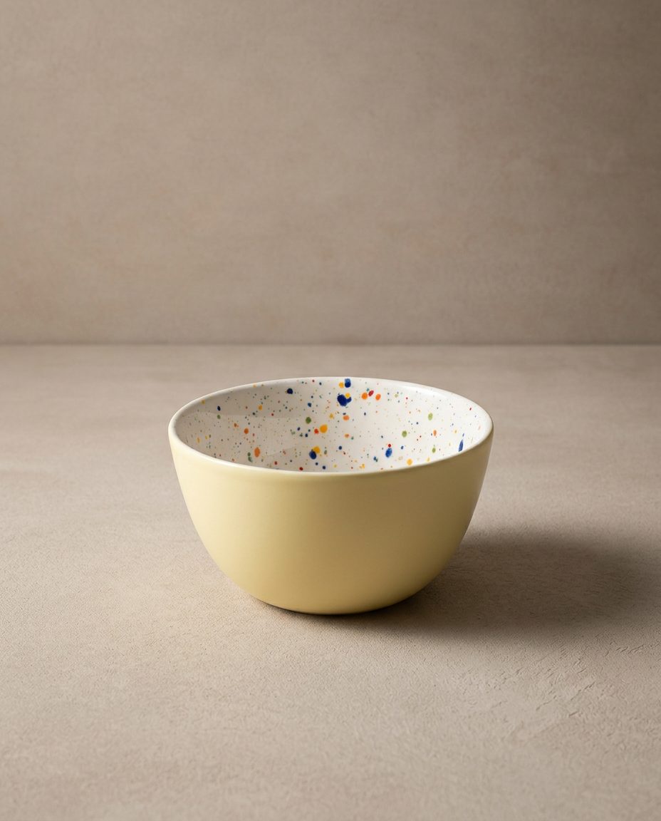 Breeze Party In Stoneware Bowl 16cm Yellow