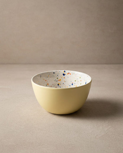 Breeze Party In Stoneware Bowl 16cm Yellow