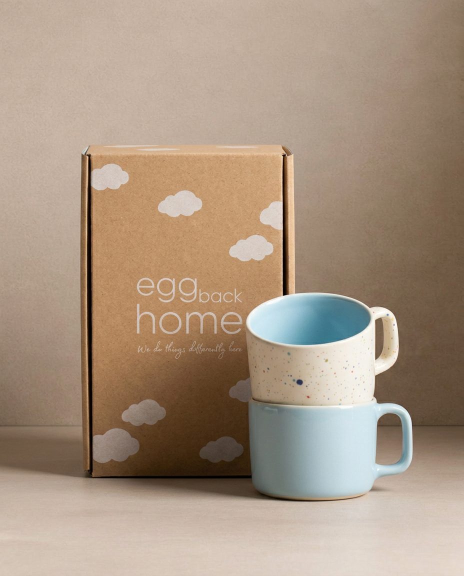 Breeze Party In/Out Stoneware Duo Set Mug 240ml Blue