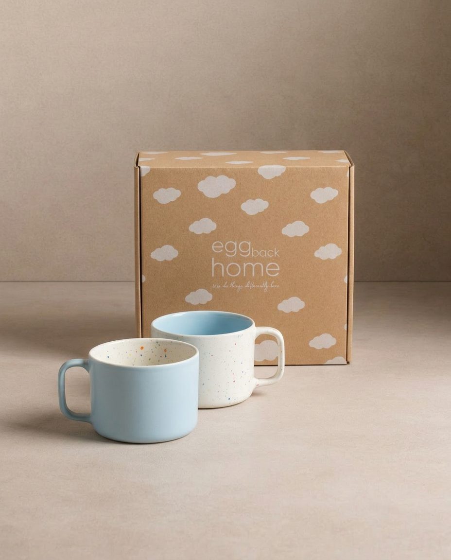 Breeze Party In/Out Stoneware Duo Set Mug 450ml Blue