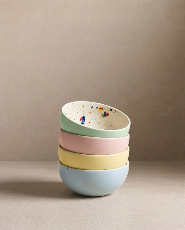 Breeze Party In Stoneware Mini Bowl 4-Piece Set Mix Color