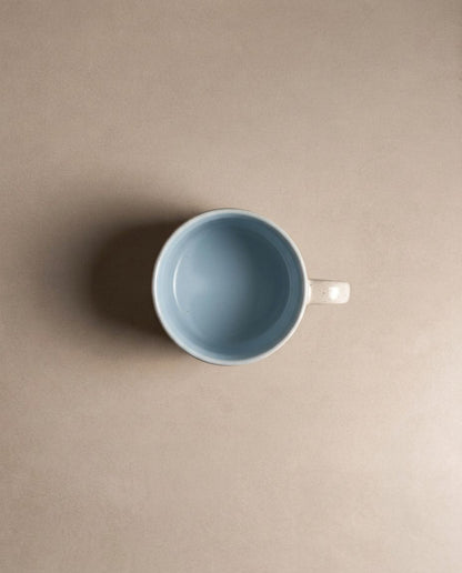 Duo de mugs Breeze Party In/Out en grès – 450 ml – Bleu