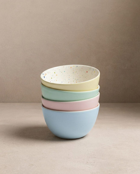 Breeze Party In Stoneware Bowl 16cm 4 Pieces Set Mix Color