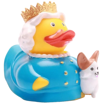 Canard Reine Elizabeth avec Corgi