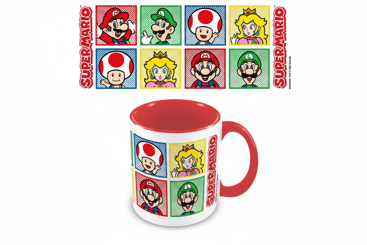 Super Mario Mug - Mario, Luigi, Toad and Peach