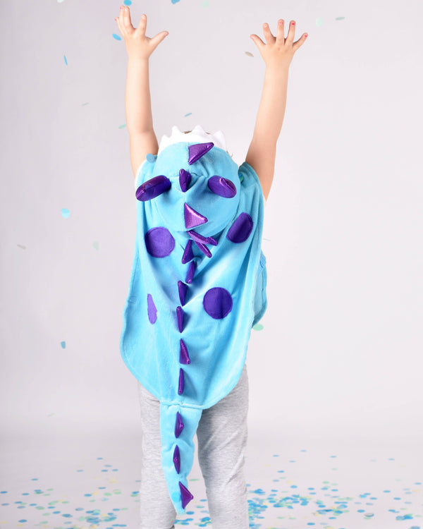 Cape Mini Monstre Bleu Taille 86-110 cm 1-4 ans
