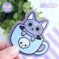 Autocolante Gato Preto Meowgic