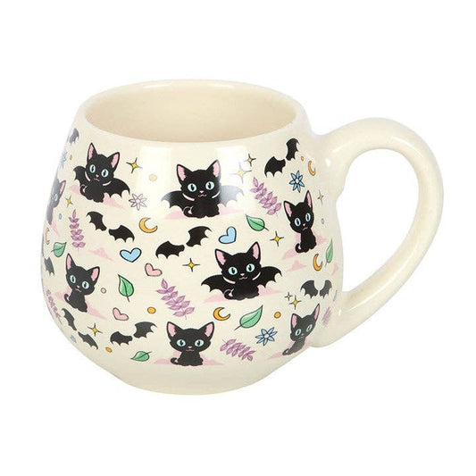 マグカップ 丸型 黒猫ミスティック