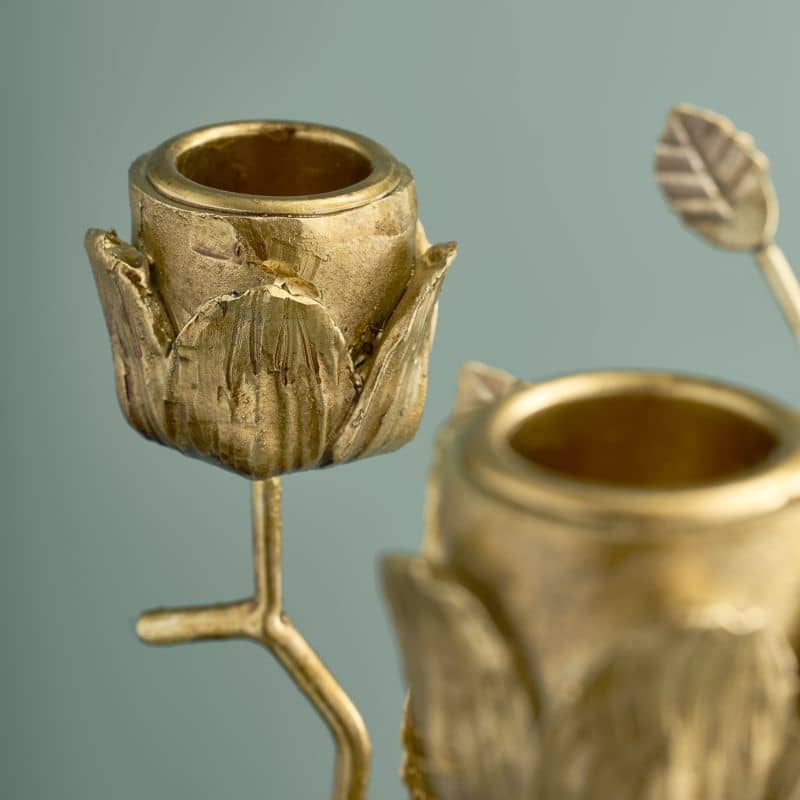 Chandelier Lion Poly/Métal, 20 x 15 x 37 cm