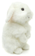 Peluche Lapin Tête de Lion Blanc Debout