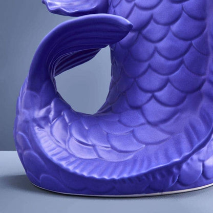 Sculpture/Vase Blubb, Grès bleu mat, 35 x 30 x 44 cm