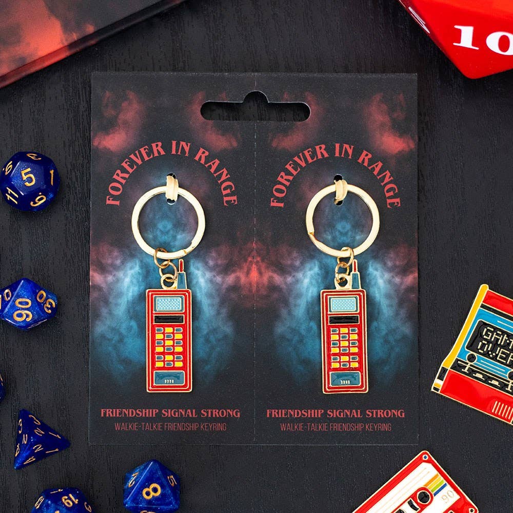 Juego de 2 llaveros walkie-talkie de la amistad