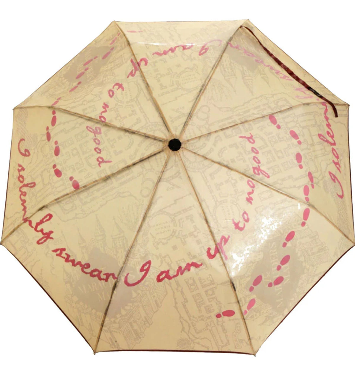 Parapluie Harry Potter Carte du Maraudeur réactif à l’eau