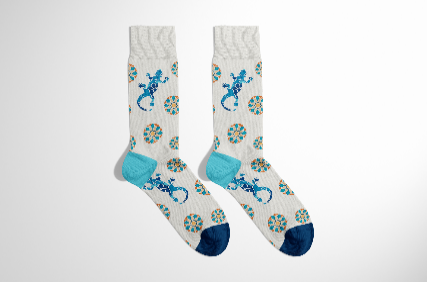 Chaussettes Souvenir Barcelone Gaudí Coton Bio