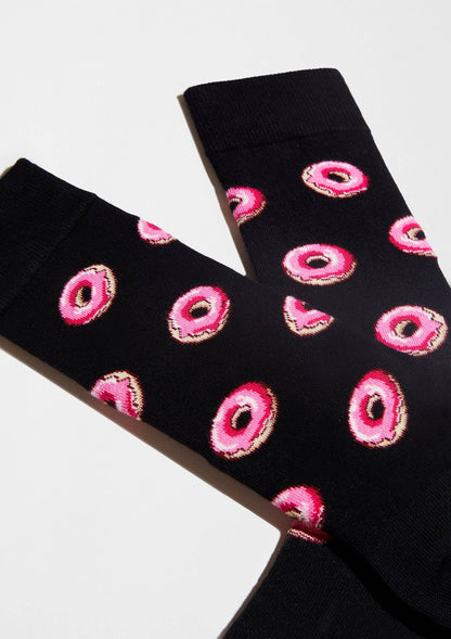 BeDonut Black - 100% Organic Cotton Socks