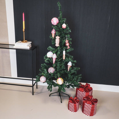 LED Christmas Gift - S3 - Polystyrene - Red/White - 15/20/25cm