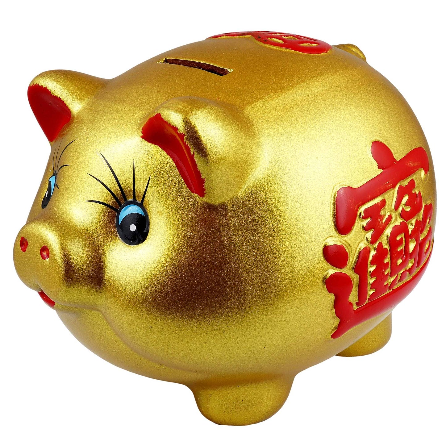 Golden Lucky Piggy Bank