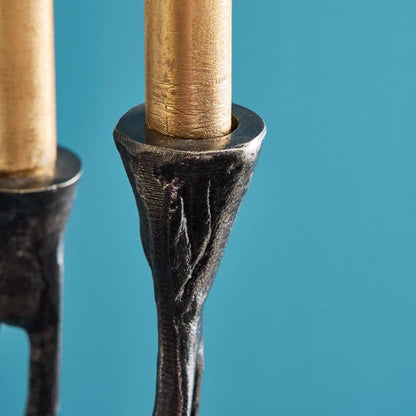 Chandelier Roots Noir, Aluminium, 25 x 22 x 63,5 cm