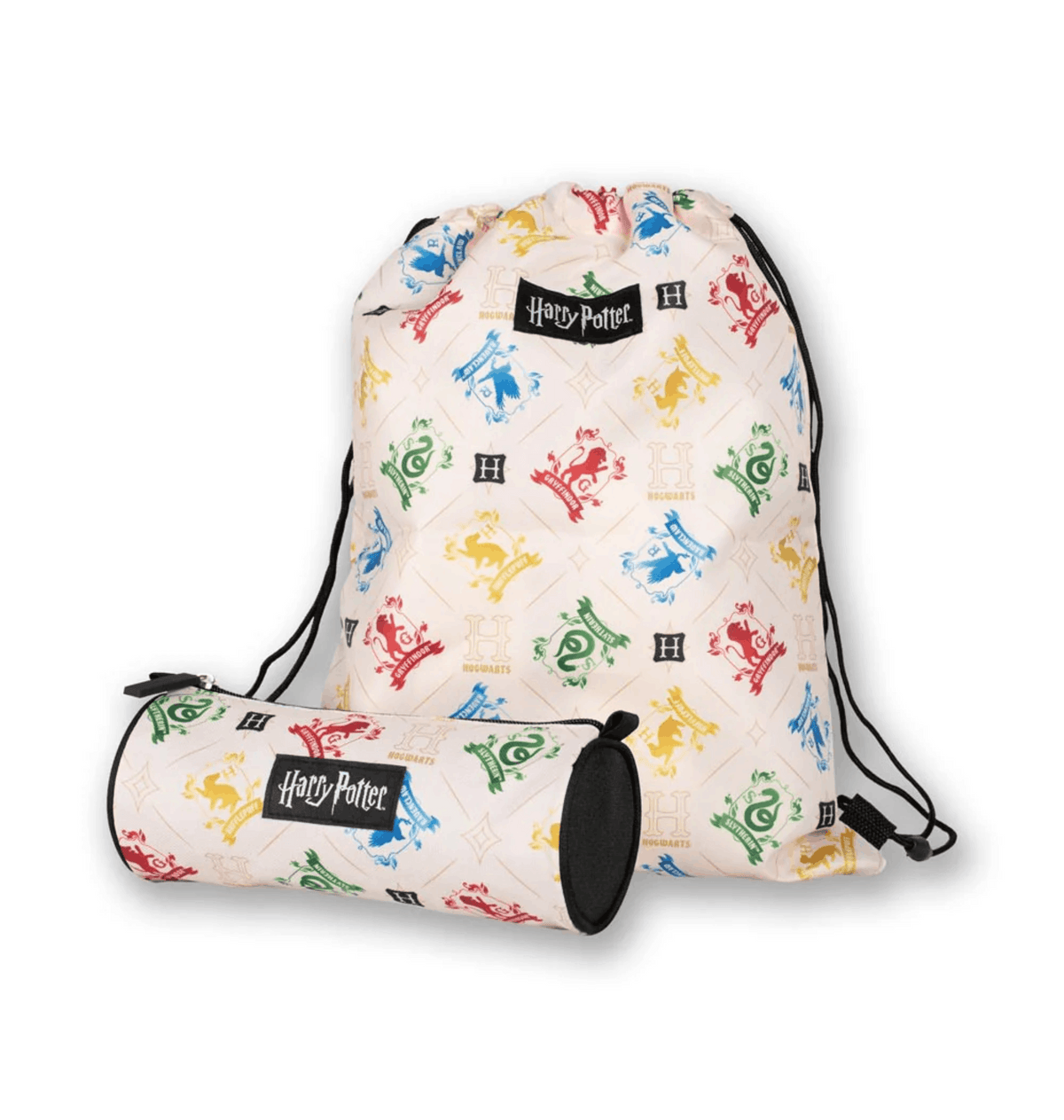 Set trousse et sac Harry Potter blasons des maisons