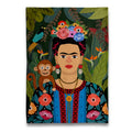 Strofinaccio Frida Kahlo e Scimmia