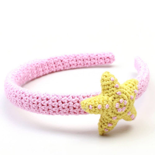 Bandeau étoile de mer - Rose