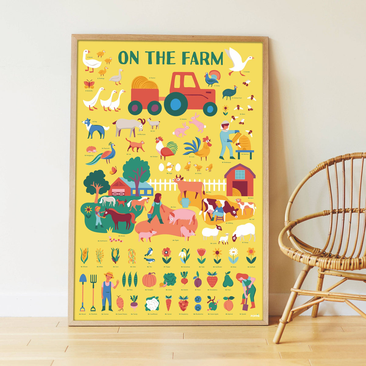 Granja - Póster con pegatinas - Descubrimiento 3+