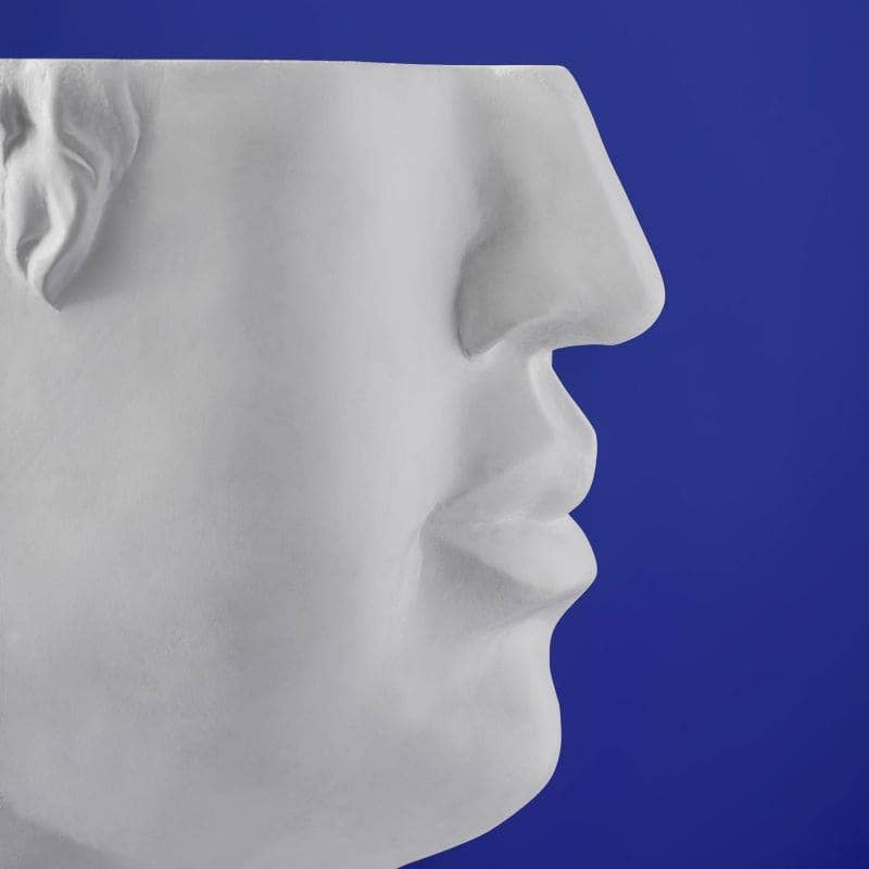 David bijzettafel, Magnesia White, 53 x 46 x 53 cm