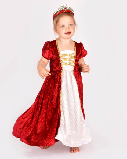 Robe de princesse en velours rouge Den Goda Fen 2-4 ans (98-104 cm)