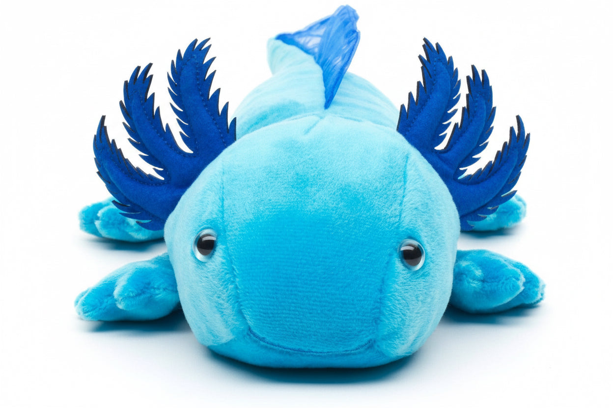 Axolotl Plush Toy - Blue