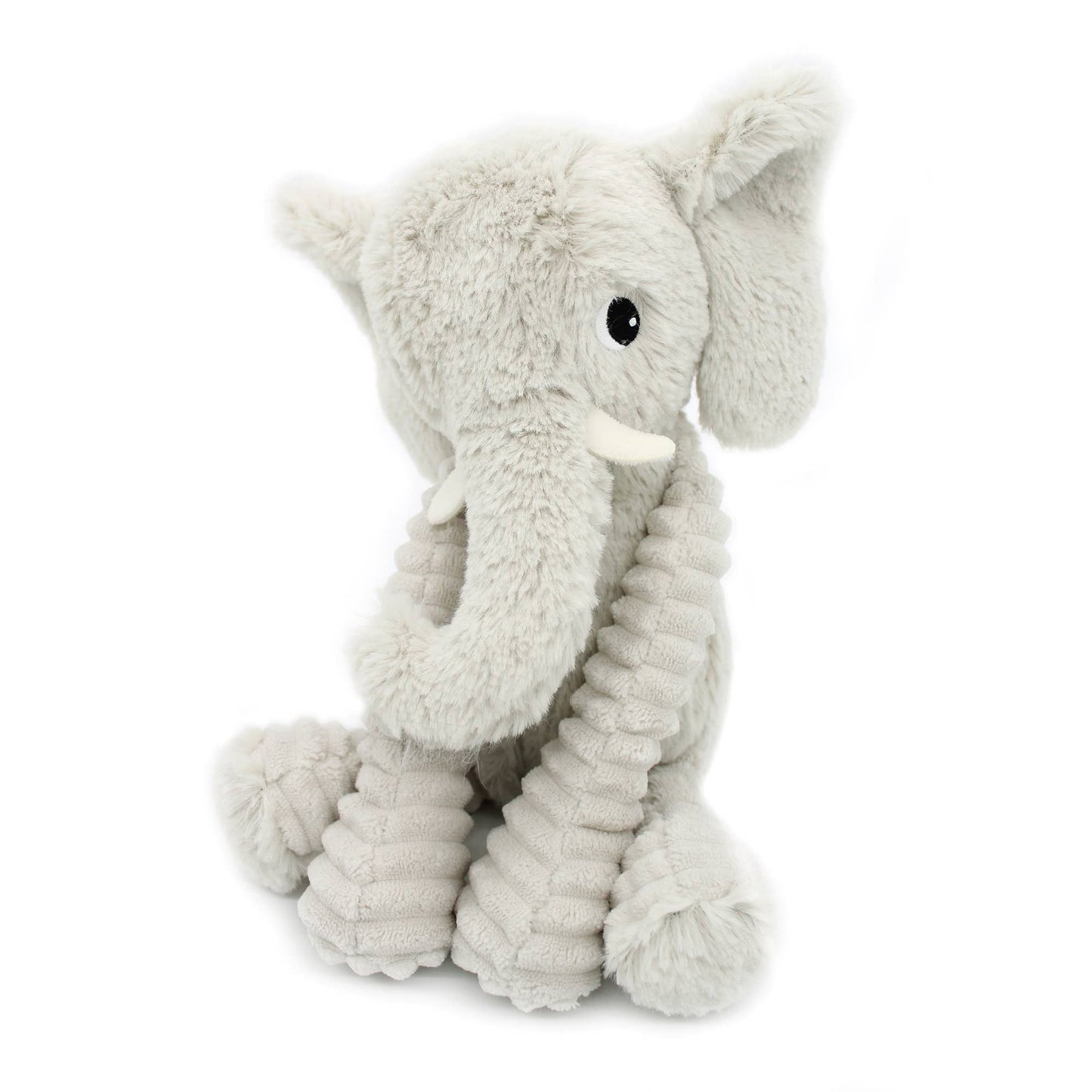 Peluche Ptipotos Maman et Bébé Eléphant - Gris Clair